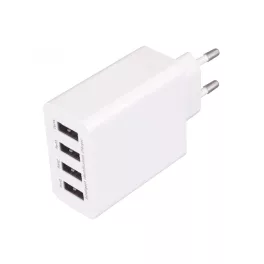   Home SA 50USB USB hálózati töltő, nagyáramú gyorstöltés, 4db 5V/3,1 A megosztott USB kimenet, SA_50USB