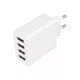Home SA 50USB USB hálózati töltő, nagyáramú gyorstöltés, 4db 5V/3,1 A megosztott USB kimenet, SA_50USB