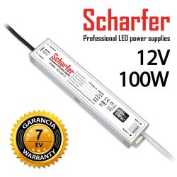   SCHARFER SCH-100-12 100W vízálló LED tápegység IP67 12V VDC 8,33A