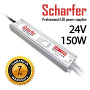   SCHARFER SCH-150-24 150W vízálló LED tápegység IP67 24V VDC 6,25A