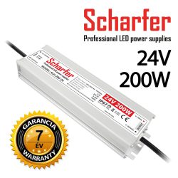   SCHARFER SCH-200-24 200W vízálló LED tápegység IP67 24V VDC 8,33A