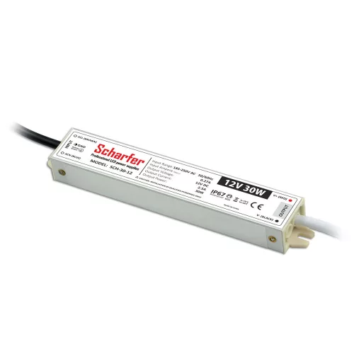 SCHARFER SCH-30-12 30W vízálló LED tápegység IP67 12V VDC 2,5A