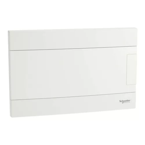 Schneider EASY9 EU Kiselosztó, 12 modul, PE+N sínnel, teli ajtóval, süllyesztett EZ9EUB112