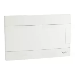   Schneider EASY9 EU Kiselosztó, 18 modul, PE+N sínnel, teli ajtóval, süllyesztett EZ9EUB118