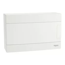   Schneider EASY9 EU Kiselosztó, 12 modul, PE+N sínnel, teli ajtóval, falon kívüli EZ9EUD112
