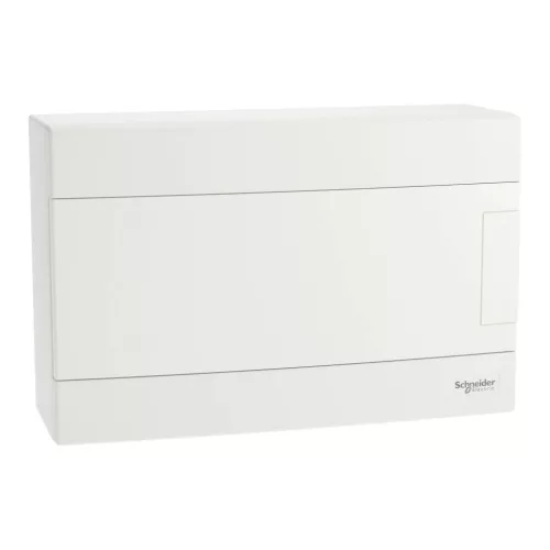 Schneider EASY9 EU Kiselosztó, 12 modul, PE+N sínnel, teli ajtóval, falon kívüli EZ9EUD112