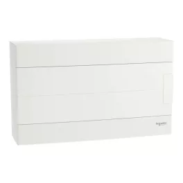   Schneider EASY9 EU Kiselosztó, 18 modul, PE+N sínnel, teli ajtóval, falon kívüli EZ9EUD118