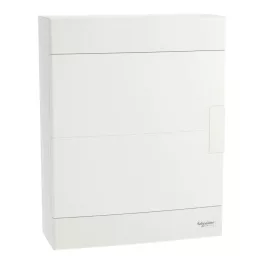   Schneider EASY9 EU Kiselosztó, 24 modul, PE+N sínnel, teli ajtóval, falon kívüli EZ9EUD212