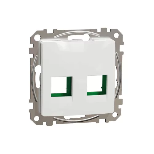 ÚJ SEDNA 2xRJ45 adapter, SYSTIMAX betétekhez, fehér Schneider SDD111443C