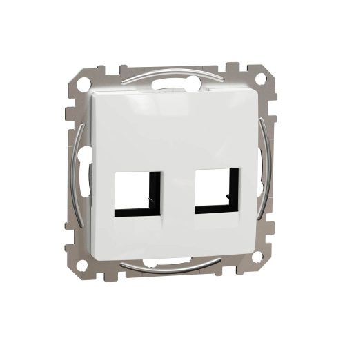 ÚJ SEDNA 2xRJ45 adapter, AMP, MOLEX, KELINE betétekhez, fehér Schneider SDD111444C