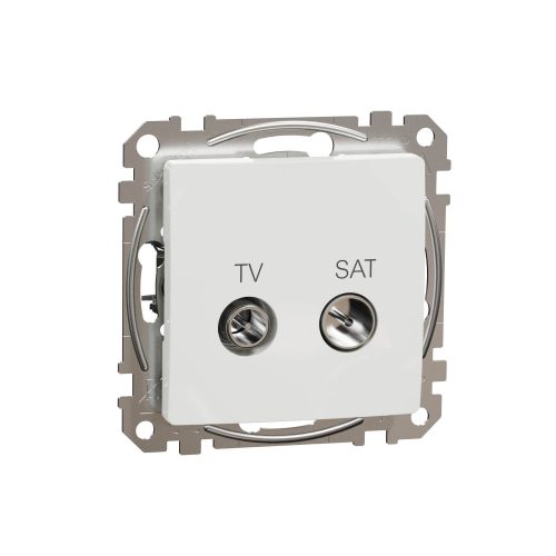 ÚJ SEDNA TV/SAT aljzat, átmenő, 7 dB, fehér Schneider SDD111474S