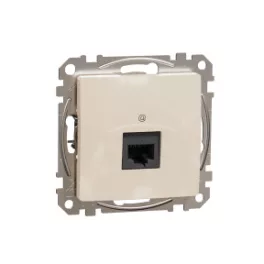 ÚJ SEDNA 1xRJ45 Cat5e UTP aljzat, bézs Schneider SDD112451