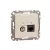 ÚJ SEDNA TV/RJ45 Cat6 UTP kombinált aljzat, bézs Schneider SDD112469T
