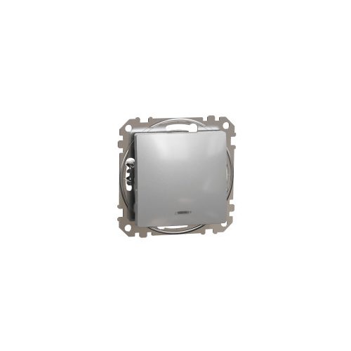 ÚJ SEDNA Váltókapcsoló, kék jelzőfénnyel, 16AX, alumínium Schneider SDD113166L