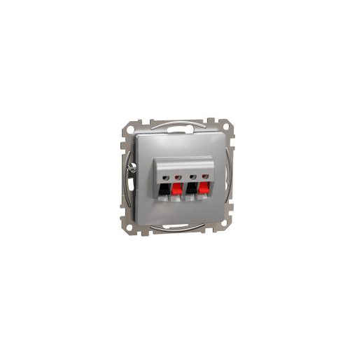 ÚJ SEDNA Kettős hangfalcsatlakozó, rugós bekötés, alumínium Schneider SDD113411