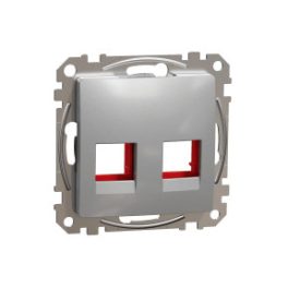   ÚJ SEDNA 2xRJ45 adapter, KRONE betétekhez, alumínium Schneider SDD113441C