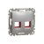 ÚJ SEDNA 2xRJ45 adapter, KRONE betétekhez, alumínium Schneider SDD113441C