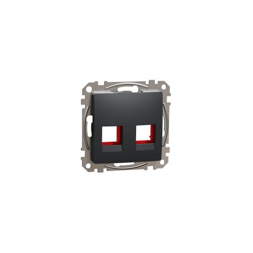 ÚJ SEDNA 2xRJ45 adapter, KRONE betétekhez, antracit Schneider SDD114441C