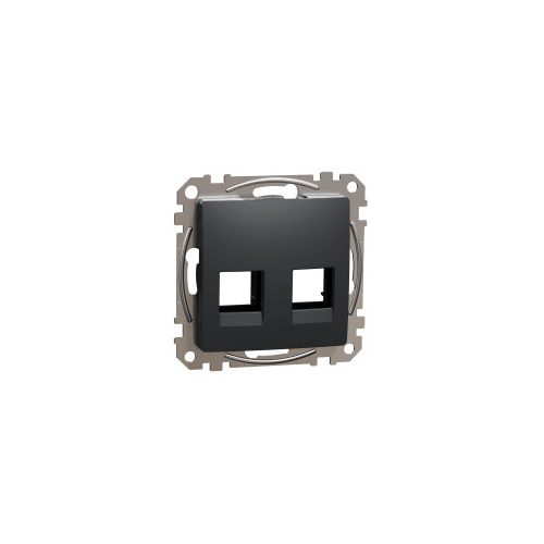ÚJ SEDNA 2xRJ45 adapter, AMP, MOLEX, KELINE betétekhez, antracit Schneider SDD114444C