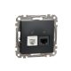 ÚJ SEDNA RJ11/RJ45 Cat6 UTP kombinált aljzat, antracit Schneider SDD114468