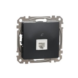 ÚJ SEDNA 1xRJ11 aljzat, antracit Schneider SDD114491
