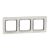 ÚJ SEDNA ELEMENTS Hármas keret, univerzális, opál Schneider SDD360803