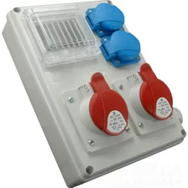   Ipari elosztódoboz ROS-I 1603 /S 2*230V + 1*16A-5p + 1*32A-5P + ablak +kismegszakítók SEZ