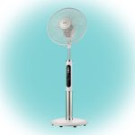 Home SFR 40 3D álló ventilátor, 60 W, 3 fokozat, 40 cm-es lapátátmérő, 3D-s oszcillálás, távirányító, átlátszó lapát, LED kijelző, fehér, SFR_40_3D