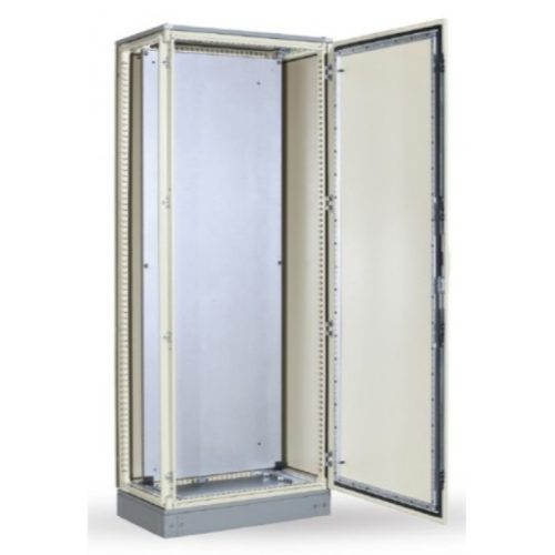 SKY815 Álló szekrény szerlappal 2000x800x400 IP55&IK10 CB-2008040 Tartalma:1,ajtó;2,hátsó panel;3,oldalsó panel;4,szerlap;5,alj,tető,lábazat, alkatrés