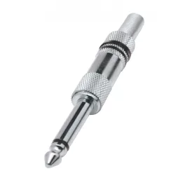   Home SK 2M jack dugó, 6,3mm monó lengődugó, fém, törésgátló, SK_2M