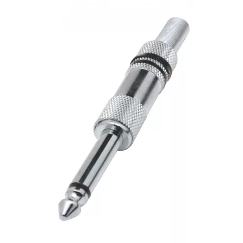 Home SK 2M jack dugó, 6,3mm monó lengődugó, fém, törésgátló, SK_2M