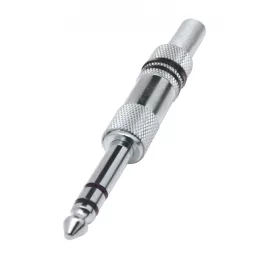   Home SK 3M jack dugó, 6,3mm sztereó lengődugó, fém, törésgátló, SK_3M