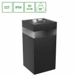 TORRE 9W 230V IP54 CCT 99x78x156 mm négyzetes fekete SLI003027CCT_PW SpectrumLED