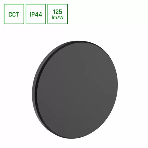PIATTA 9W 230V IP44 CCT 120x47 mm fekete SLI003029CCT_PW SpectrumLED