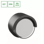 VERTO ROUND EDGE 10W CCT 230V 160/120DEG IP65 170X100MM BLACK SLI003073CCT_PW SpectrumLED