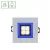 FIALE 4LED 4X1W 30DEG 230V SQUARE CW LED SPOT BLUE keret SLI021017CW_BLUE SpectrumLED