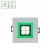 FIALE 4LED 4X1W 30DEG 230V SQUARE WW LED SPOT GREEN keret SLI021017WW_GREEN SpectrumLED