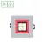FIALE 4LED 4X1W 30DEG 230V SQUARE WW LED SPOT RED keret SLI021017WW_RED SpectrumLED