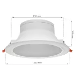 [OUTLET] CEILINE III LED DOWNLIGHT 230V 30W 230X103mm CW SLI022010CW SpectrumLED