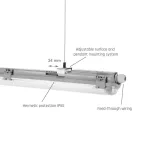 LIMEA LED SLIM  Fénycső armatúra 1x150 IP65 SLI028033_SLIM SpectrumLED