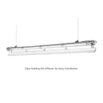 LIMEA LED SLIM  Fénycső armatúra 1x150 IP65 SLI028033_SLIM SpectrumLED