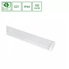   LIMEA PRISMATICA  1200mm 40W/30W/20W 3CCT 230V 100deg IP44 IK10 1200x115x60mm 5 years warranty SLI028036CCT_PW SpectrumLED