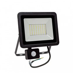   NOCTIS LUX LED reflektor 2 SMD 230V 50W IP44 CW fekete mozgásérzékelős, SLI029040CW_CZUJNIK SpectrumLED