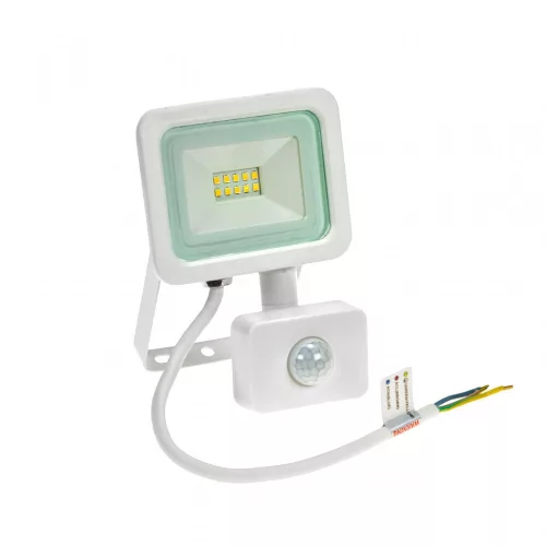 NOCTIS LUX 2 mozgásérzékelős LED-reflektor, 120°, IP44, 10 W, Természetes fehér, fehér SLI029041NW_CZUJNIK SpectrumLED