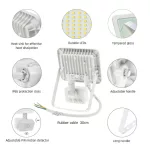 NOCTIS LUX 2 mozgásérzékelős LED-reflektor, 100°, IP44, 20 W, Meleg fehér, fehér SLI029042WW_CZUJNIK SpectrumLED