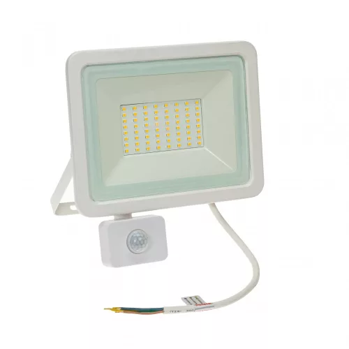 NOCTIS LUX 2 mozgásérzékelős LED-reflektor, 100°, IP44, 50 W, Hideg fehér, fehér SLI029044CW_CZUJNIK SpectrumLED