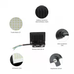 NOCTIS LUX 3 FLOODLIGHT 10W CW 230V IP65 90X75X27MM BLACK
