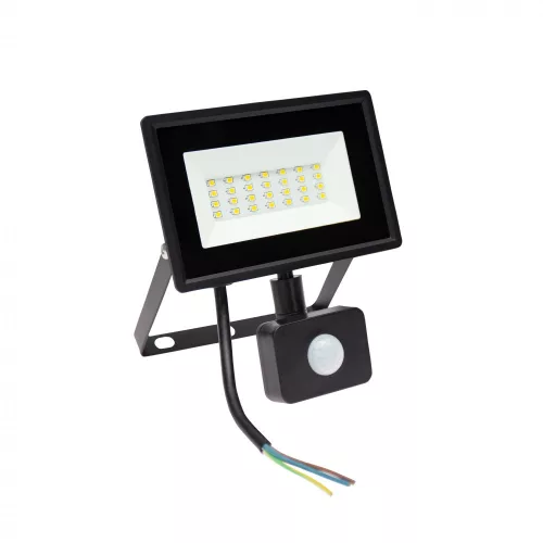 NOCTIS mozgásérzékelős LED-reflektor, 120°, IP44, 20 W, Hideg fehér, fekete SLI029049CW_CZUJNIK_PW SpectrumLED