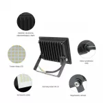 NOCTIS LUX 3 LED-reflektor, 120°, IP65, 20 W, Hideg fehér, fekete SLI029049CW_PW SpectrumLED