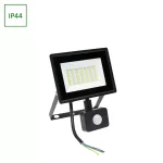 NOCTIS LUX 3 FLOODLIGHT 30W NW 230V IP44 150X190X53MM BLACK WITH PIR SENSOR